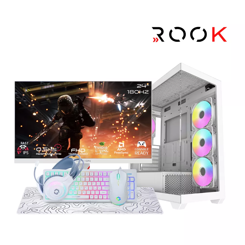 Full Setup ROOK FS03W I5-13400F | RTX5050 8GB | 16GB | 512GB | 24